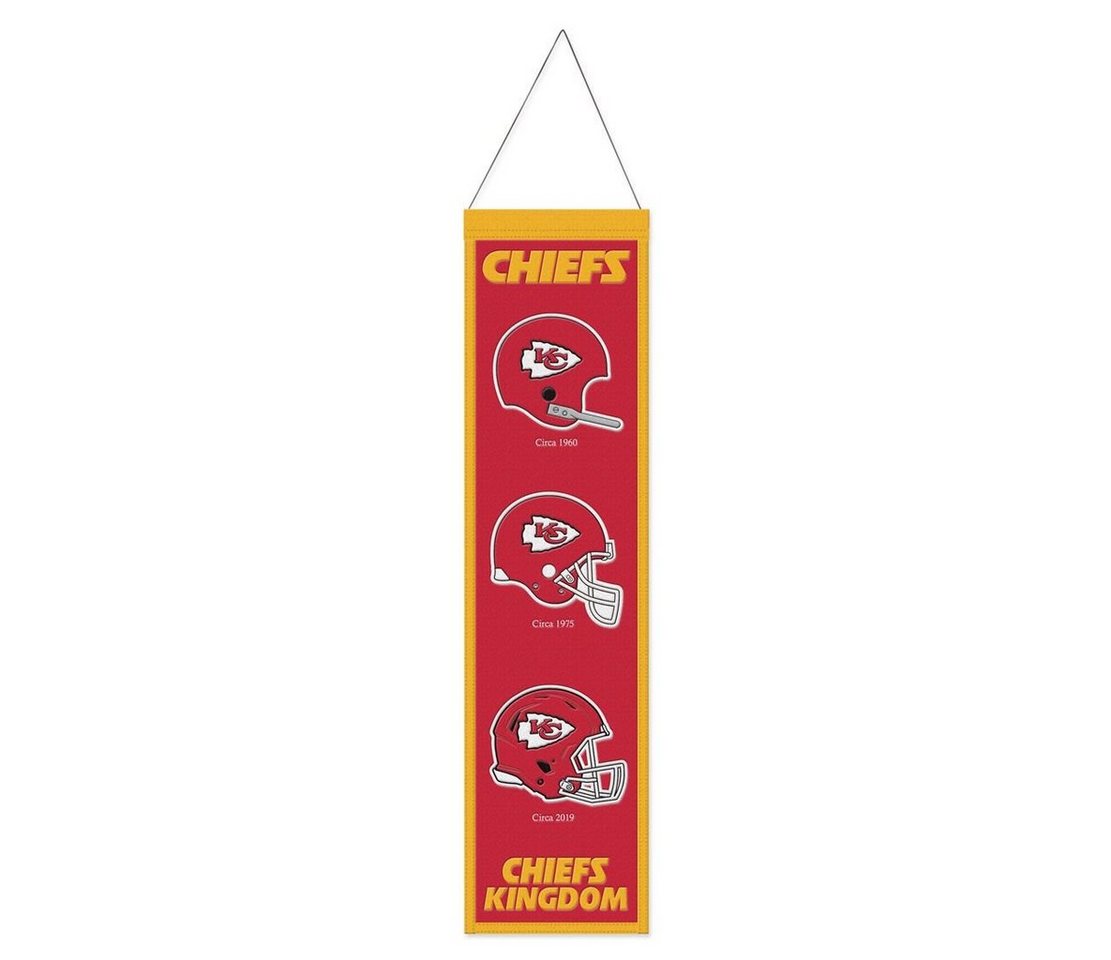 WinCraft Wanddekoobjekt Kansas City Chiefs EVOLUTION NFL Wool Banner 80x20 von WinCraft