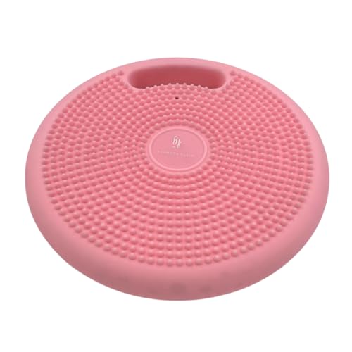BK 2.0 Balance Cushion für Stabilität und Koordination by Barbara Klein mit Griff für einen gesunden Rücken| Luftpumpe gratis inbegriffen! (Grau) (Pink) von Winch