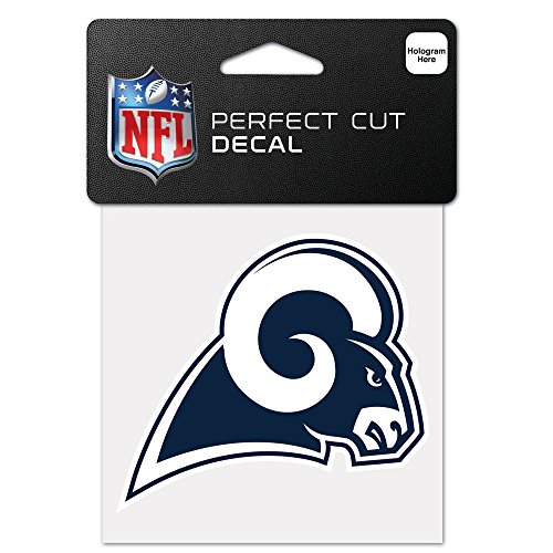 WinCraft NFL St. Louis Rams 63090011 Perfect Cut Color Aufkleber, 10,2 x 10,2 cm, Schwarz von Wincraft