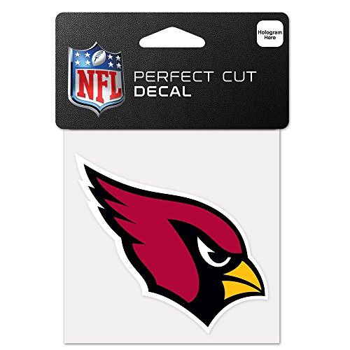 NFL Arizona Cardinals 63035011 Perfect Cut Color Decal, 4" x 4", Black von Wincraft