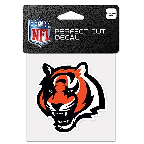 NFL Cincinnati Bengals 63041011 Perfect Cut Color Decal, 10,2 x 10,2 cm, Schwarz von Wincraft