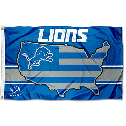 WinCraft Detroit Lions Nation USA American Country 3x5 Flag von Wincraft