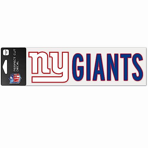 WinCraft NFL New York Giants WCR49124014 Perfect Cut Aufkleber, 7,6 x 25,4 cm von Wincraft