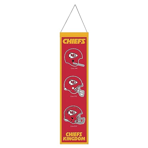 WinCraft Kansas City Chiefs Evolution NFL Wool Banner 80x20cm von Wincraft