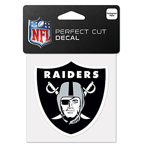 WinCraft NFL Oakland Raiders 63061011 Perfect Cut Color Decal, 10,2 x 10,2 cm, Schwarz von Wincraft