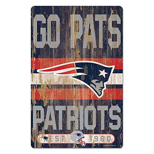 Wincraft NFL Schild aus Holz New England Patriots Holzschild Wood Slogan Go Pats Wincraft NFL Schild aus Holz New England Patriots Holzschild Wood Slogan Go Pats von Wincraft