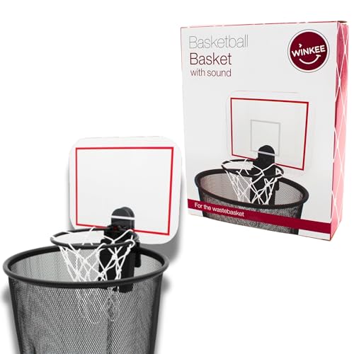 Winkee - Basketball Korb für den Papierkorb | Basketball Halterung für den Papier-Eimer | Geschenk zu Geburtstag von Winkee