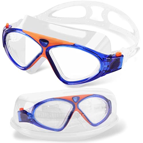 Winline Schwimmbrille Erwachsene Kinder Anti Fog Ohne Leakage deutlich Anblick UV Schutz, Professional Schwimmbrille für Herren Damen Jungen Mädchen von Winline