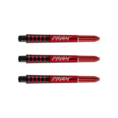 WINMAU Prism Force Rot Intermediate Polycarbonate Dart Stems - 1 Sätze pro Packung (3 Schäfte insgesamt) von WINMAU