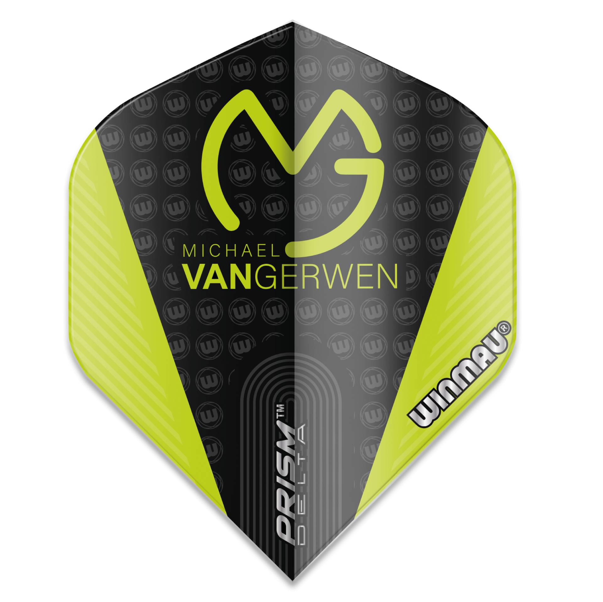 Dart Flights Winmau MvG PRISM DELTA schwarz-gr?n von Winmau