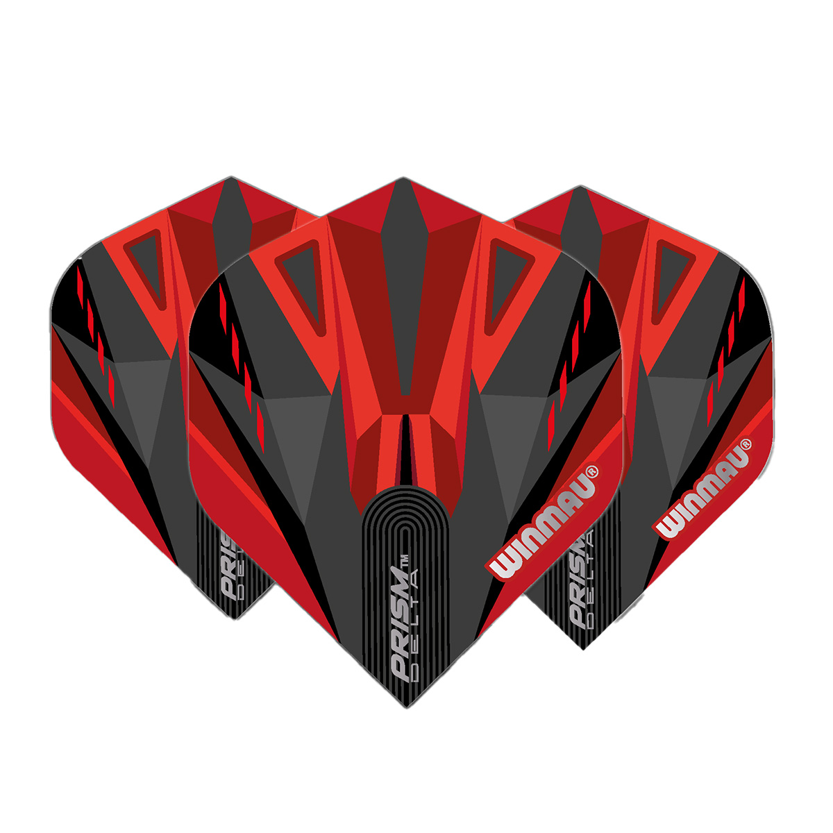 Prism Delta Black & Red Flights Standard No.2 Prism Delta Black & Red Flights Standard No.2 von Winmau