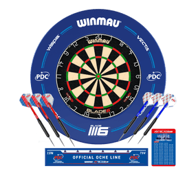 Winmau Blade 6 PDC Surround Set - Blau Winmau Blade 6 PDC Surround Set - Blau von Winmau