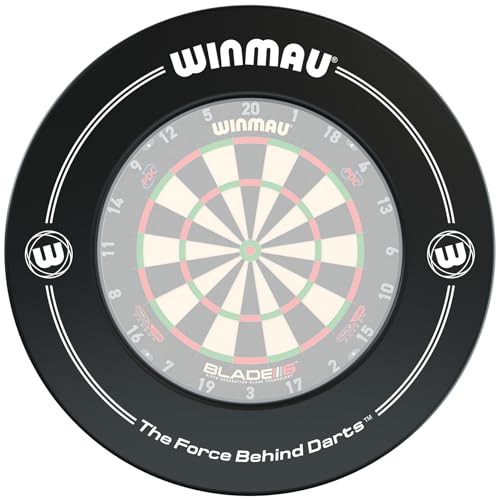 WINMAU Printed Black Dartscheibe Surround Suitable for All Bristle Dartboards von WINMAU