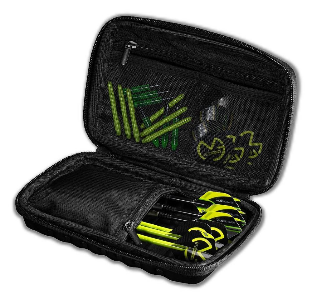 Winmau Dartpfeil Darttasche MvG Tour-Edition schwarz 8331, Dart Case Etui Tasche für Dartpfeile Flights von Winmau