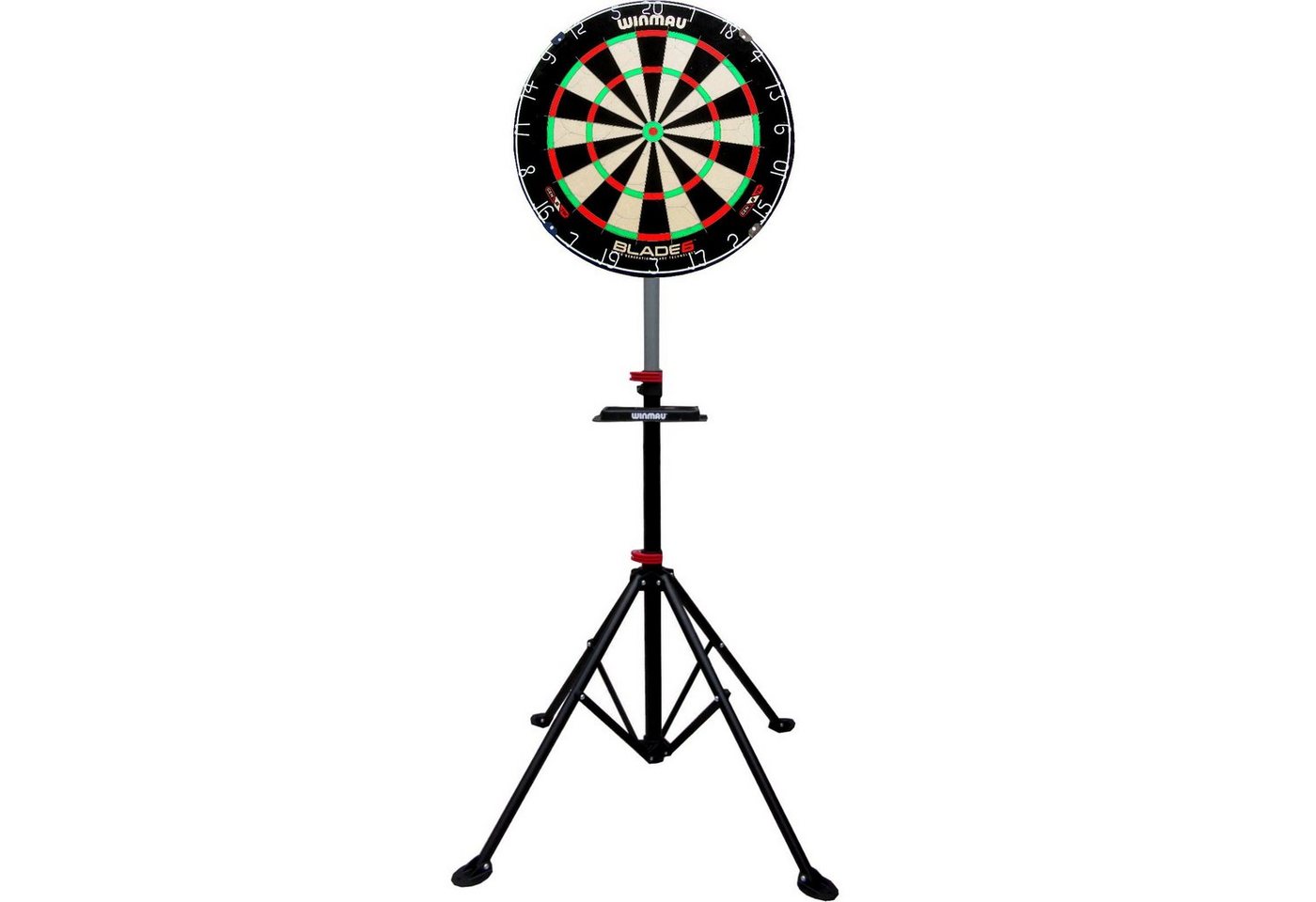 Winmau Dartscheibe Profi Set Winmau Blade 6 Board Dart komplett Ständer Xtreme Stand Steel Soft Darts von Winmau