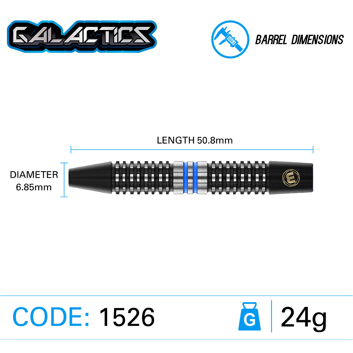 Winmau Galactics Steeldarts 90% 24g Winmau Galactics Steeldarts 90% 24g von Winmau