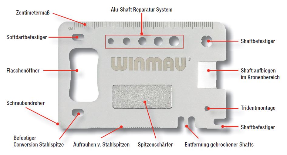 Winmau Pr?zisionswerkzeug ?Multi-Tool? Profi von Winmau