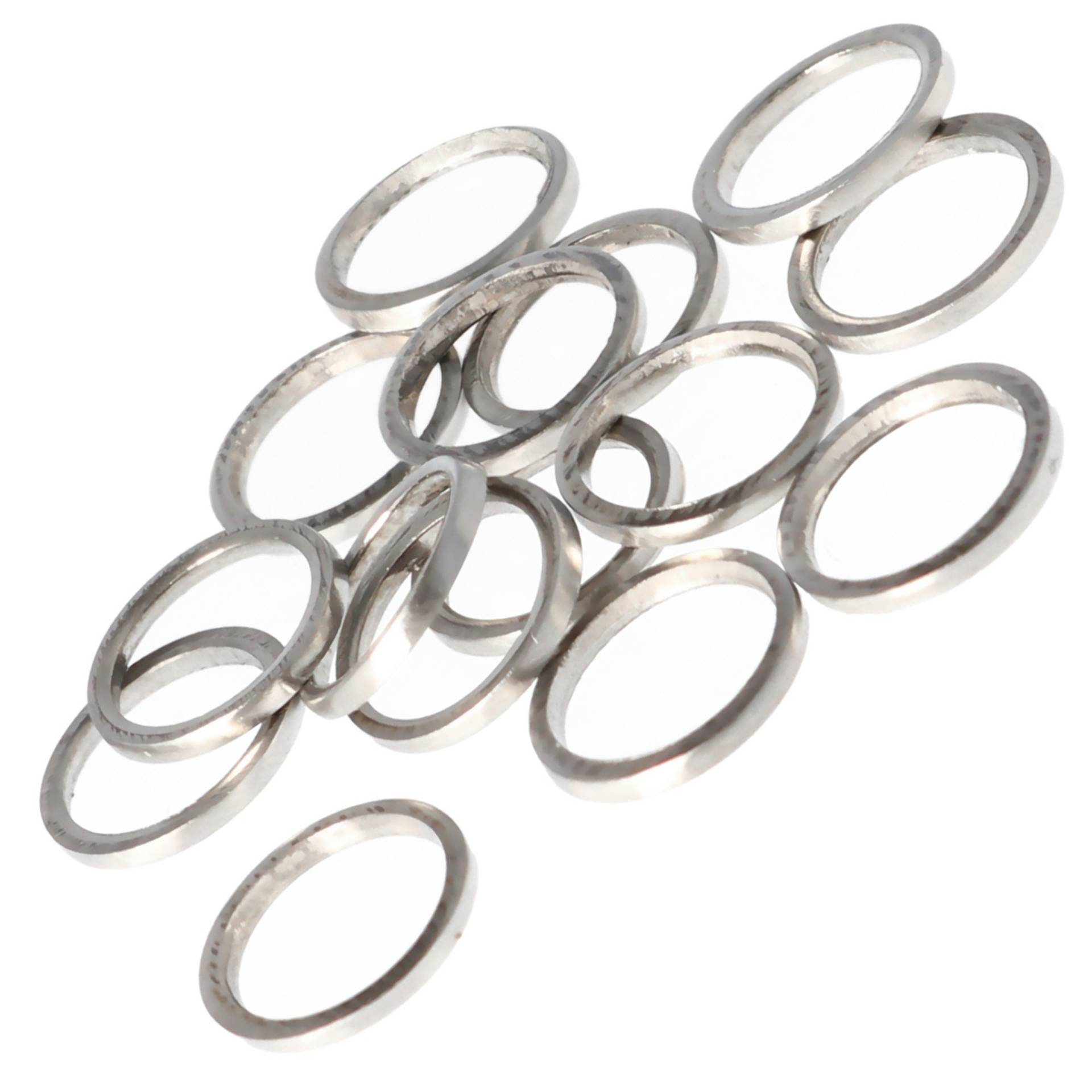 Winmau Pro-Lock Rings 8411 Schaftringe Edelstahl Silber schmal, 15 St. von Winmau