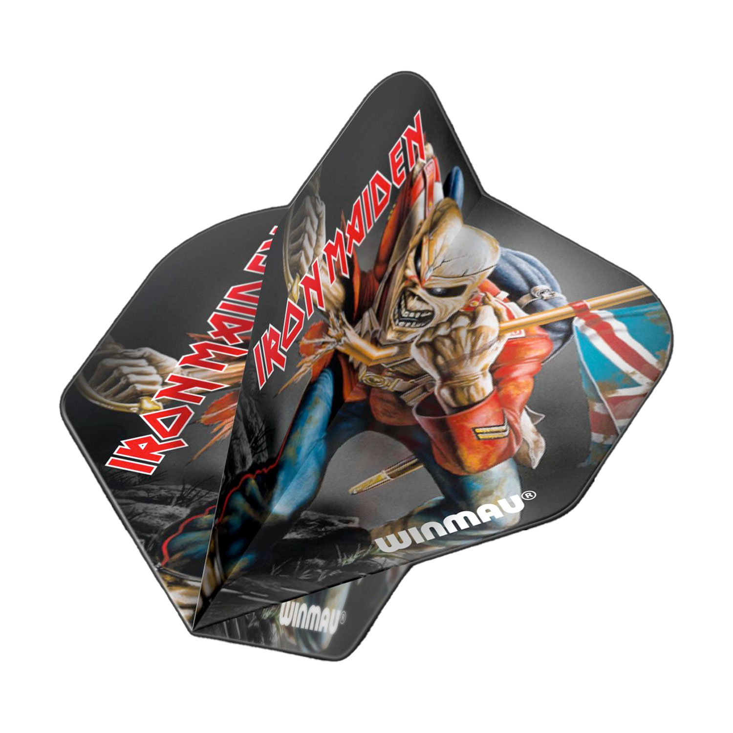 Winmau Rock Legends Iron Maiden Trooper Flights schwarz von Winmau