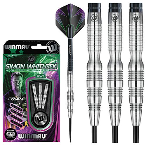 WINMAU Champions - Simon Whitlock 2: 24g Profi Wolfram Steeltip Dartpfeile Set mit Flights und Schäfte von WINMAU