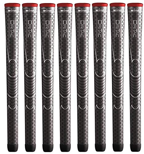 Winn Dri-TAC Standard Größe Golf Grips – Set of 8, Dunkel Grau Winn Dri-TAC Standard Größe Golf Grips – Set of 8, Dunkel Grau von Winn
