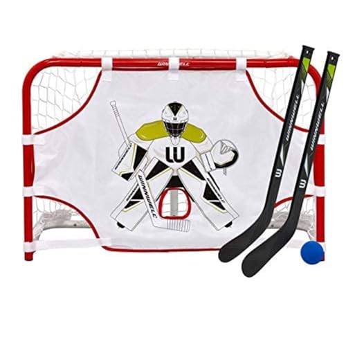 Winnwell Mini Hockey-Set 31" - Metalltor mit Netz, 2 Schläger, 1 Ball, 1 Torwand, Mehrfarbig Winnwell Mini Hockey-Set 31" - Metalltor mit Netz, 2 Schläger, 1 Ball, 1 Torwand, Mehrfarbig von Winnwell