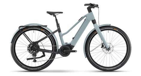 elektro citybike winora iride pure x10 mid shimano cues 10s 400wh 27 5   grun 2024 von Winora