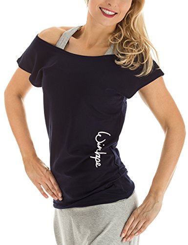 Winshape Damen Dance-Shirt WTR12 Freizeit Fitness Workout T, Night-Blue, XS von WINSHAPE