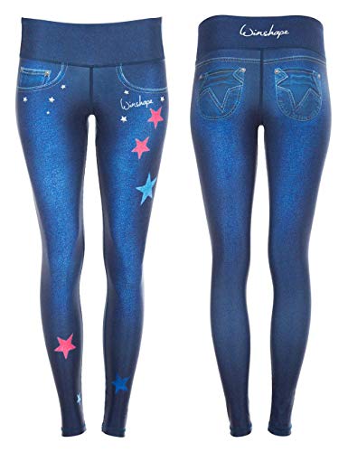 Winshape Damen Functional Power Shape Jeans Tights Leggings AEL102, Slim Style, Fitness Freizeit Sport Yoga Workout, Indigo-Blue, XXL Winshape Damen Functional Power Shape Jeans Tights Leggings AEL102, Slim Style, Fitness Freizeit Sport Yoga Workout, Indigo-Blue, XXL von WINSHAPE
