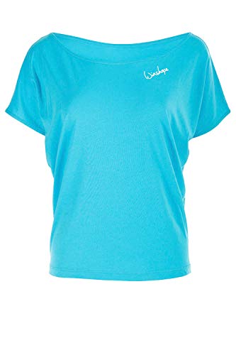 WINSHAPE Damen Ultra Leichtes Modal-kurzarmshirt Mct002 Kurzarmshirt, Sky-blue, S EU von WINSHAPE