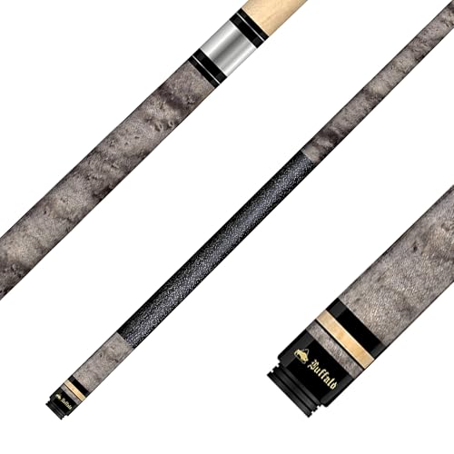 Billardqueue Buffalo Ultimate BU-3, Poolbillard Cue, Queuelänge 147 cm, Profi-Queues, konischer Schliff, 12,75 mm Durchmesser, optimale Ballkontrolle, Griffwicklung aus Leinenband von Winsport