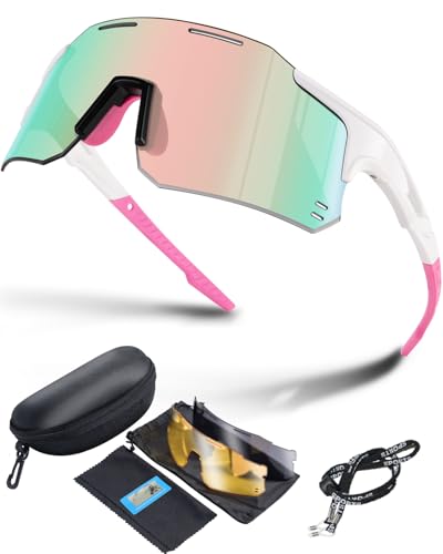 Winyoher Schnelle Brille Laufbrille Damen UV400 Sport Sonnenbrille Sportbrille Winddicht Fahrradbrille Herren-Wie Radfahren,Outdoor-Sport,Fahrrad,Laufen,Joggen-Pink Winyoher Schnelle Brille Laufbrille Damen UV400 Sport Sonnenbrille Sportbrille Winddicht Fahrradbrille Herren-Wie Radfahren,Outdoor-Sport,Fahrrad,Laufen,Joggen-Pink von Winyoher