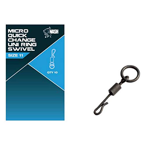 Nash Quick Change Uni Ring Swivel Standard T8090 Ringwirbel Wirbel Swivels Karpfenwirbel von Nash