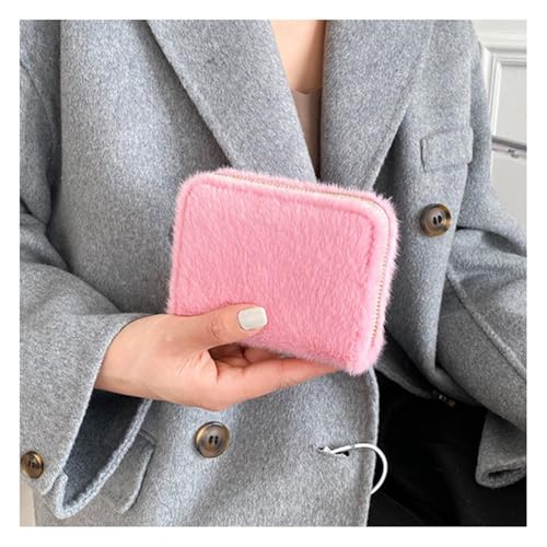 Wisafory Plüsch Geldbörse Kleine Portemonnaie Münzgeldbörse Kreditkartenhalter pelzige Brieftaschen niedliche Kartenhalter mit Gold Reißverschluss Geldbeutel Brieftasche für Frauen Damen Rosa Wisafory Plüsch Geldbörse Kleine Portemonnaie Münzgeldbörse Kreditkartenhalter pelzige Brieftaschen niedliche Kartenhalter mit Gold Reißverschluss Geldbeutel Brieftasche für Frauen Damen Rosa von Wisafory