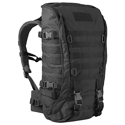 Wisport schwarzer Reiserucksack groß Damen Herren + inkl. E-Book | Traveller Rucksack | Travel Pack | Tourenrucksack wandern | Wanderrucksack| Reise | Cordura | Zipperfox 40L Black von Wisport