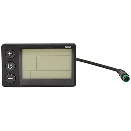Wissupo S866 Elektrofahrrad LCD-Display E-Bike Elektroroller Display Meter Bedienfeld mit Wasserdichtem Stecker von Wissupo