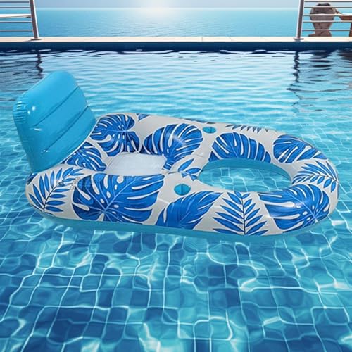 Aufblasbarer Pool Float - Pool Float Lounger | Bequeme Lounge Floß für Strand | Wasser Hängematte Floating Recliner | Schwimmbad Wasser schwimmendes Bett von Wisylizv