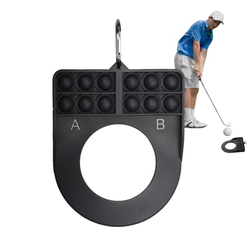 Golf-Übungs-Putter-Cup,Golf-Putting-Cup - Putting-Übungsmaschine - Putting-Maschine mit Ballrücklauf, Golf-Putting-Rücklauf, Putting-Übungen aus Silikon und Edelstahl für den Innenbereich von Wisylizv