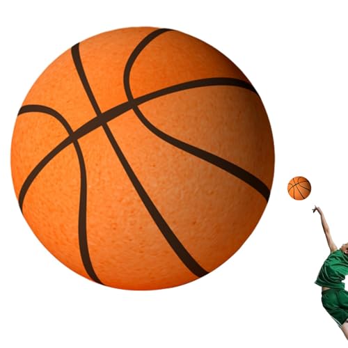 Silent Basketball Dribbling Indoor | Leichter PU-Weichschaumball mit hoher Dichte - Mute-Basketball für Indoor-Aktivitäten, Spielübungen für Kinder, Teenager und Erwachsene von Wisylizv