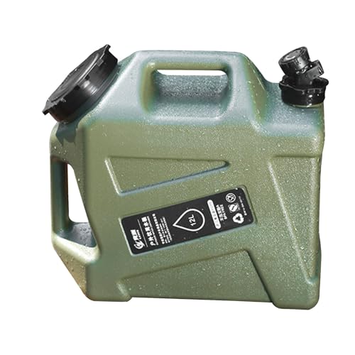 Wisylizv Wasservorratsbehälter – BPA-freier, militärgrüner Wassertank | Tragbare Notfall-Überlandausrüstung für Outdoor-Wanderungen | Tragbarer Wassertank für Picknick von Wisylizv