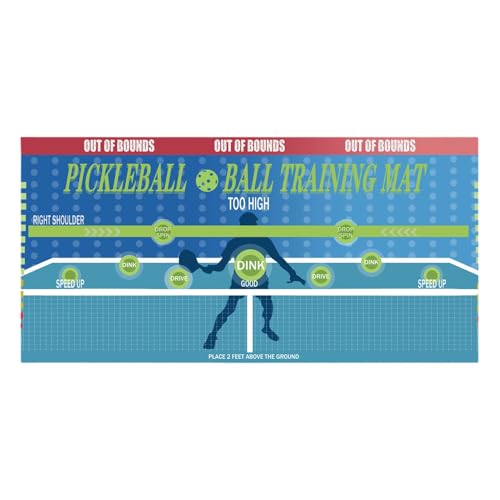 Wiuejg Pickleballs-Übungsbrett – selbstklebendes Pickleballs-Übungspad, Pickleballs Dink Pad – tragbare Pickleballs, Übungsposter für Zuhause, Fitnessstudio, Pickleballs von Wiuejg