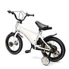14 Zoll Kinderfahrrad Fahrrad für Jungen und Mädchen mit Montierbaren Stützrädern Schützende Pedale Weiß Ab 3-6 Jahre von Wiyuer
