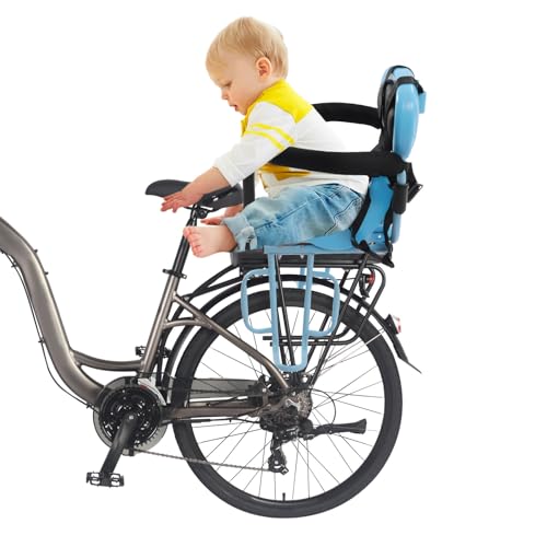 Kinderfahrradsitz Kinder Hinten Fahrradsitz Baby Fahrrad Montiert Sitz Verstellbarer Kindersitz mit Lenker Alter 6 Monate bis 6 Jahre von Wiyuer