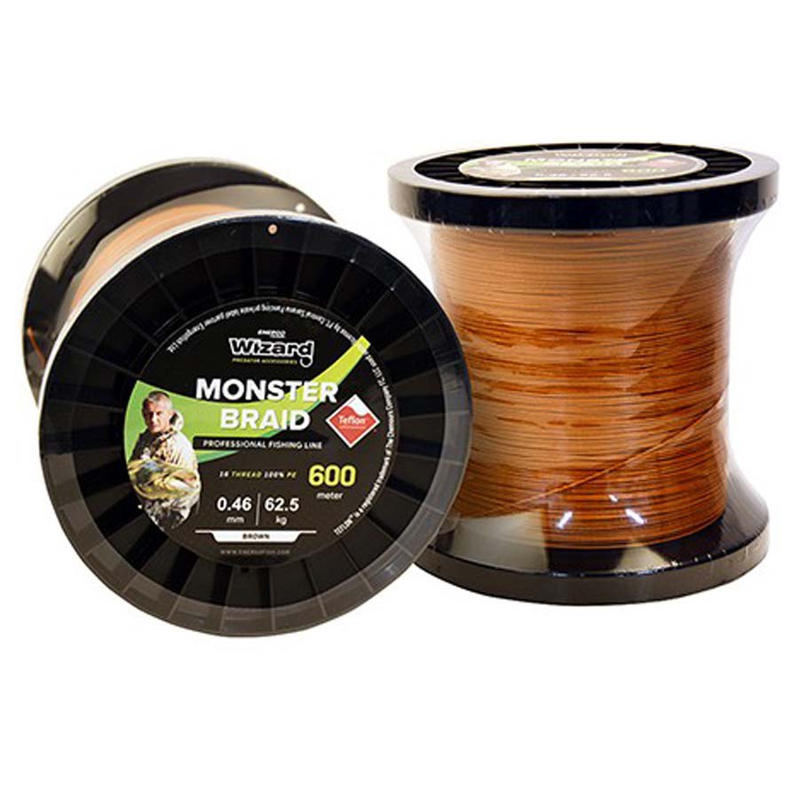 Wizard 12x Monster Catfish Braided Line 600 M Golden 0.580 mm von Wizard