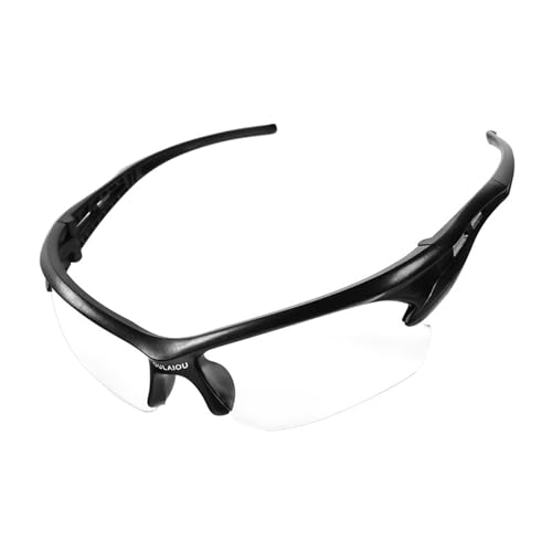 Wizoowip Atmungsaktive Sportbrille, photochrome Fahrradbrille mit UV-Schutz, hochdurchlässige Gläser, Nicht sensorisches Design für Damen und Herren, leicht A Wizoowip Atmungsaktive Sportbrille, photochrome Fahrradbrille mit UV-Schutz, hochdurchlässige Gläser, Nicht sensorisches Design für Damen und Herren, leicht A von Wizoowip