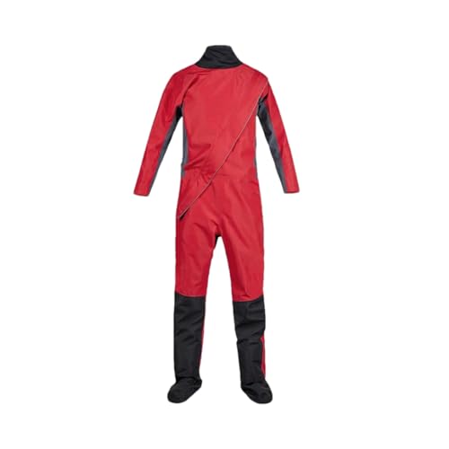Herren Outdoor Sport Dry Suit Latex Kragen Atmungsaktiv 3-lagig Wasserdicht Kajakfahren Surfen Trockenanzug Schwarz L von Wjnvfioo
