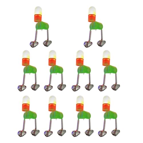 Wjsdsg 10Pcs Angelrute Bites Alarm Angeln Glocken Alarm Für Nacht Angeln Angelrute Glocken Angeln Ringe Doppel Alarm Glocken von Wjsdsg