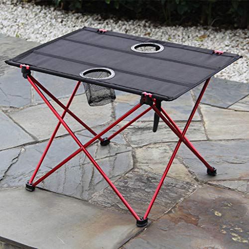 Wjsdsg Aluminiumlegierung Tisch Outdoor Camping Strand Outdoor Klappbarer Tragbarer Picknick Campingtisch Für Hinterhof BBQ Party Terrasse von Wjsdsg