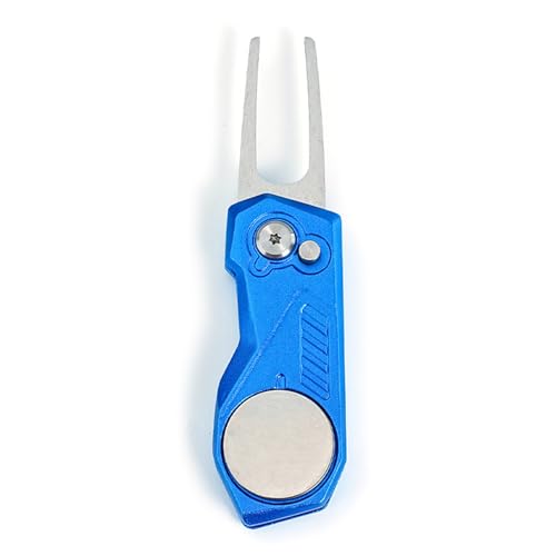 Wjsdsg Divot Repair Tool Mit Popup Taste Divot Tools Faltbare Green Fork Magnetische Markierung Mark von Wjsdsg