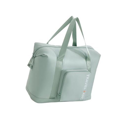 Wjsdsg Reisetasche, Reisetasche für Damen und Herren, faltbare Fitness-Tasche, Übernachtungstasche, Geschäftsreise, Wochenendtasche, Krankenhaustasche, Sporttasche, grün, As shown von Wjsdsg